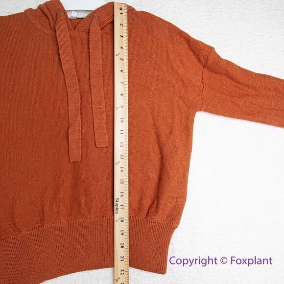 NEW Madewell‎ Clairview Hoodie Sweater, color Maple Glow, XXS - Picture 10 of 16